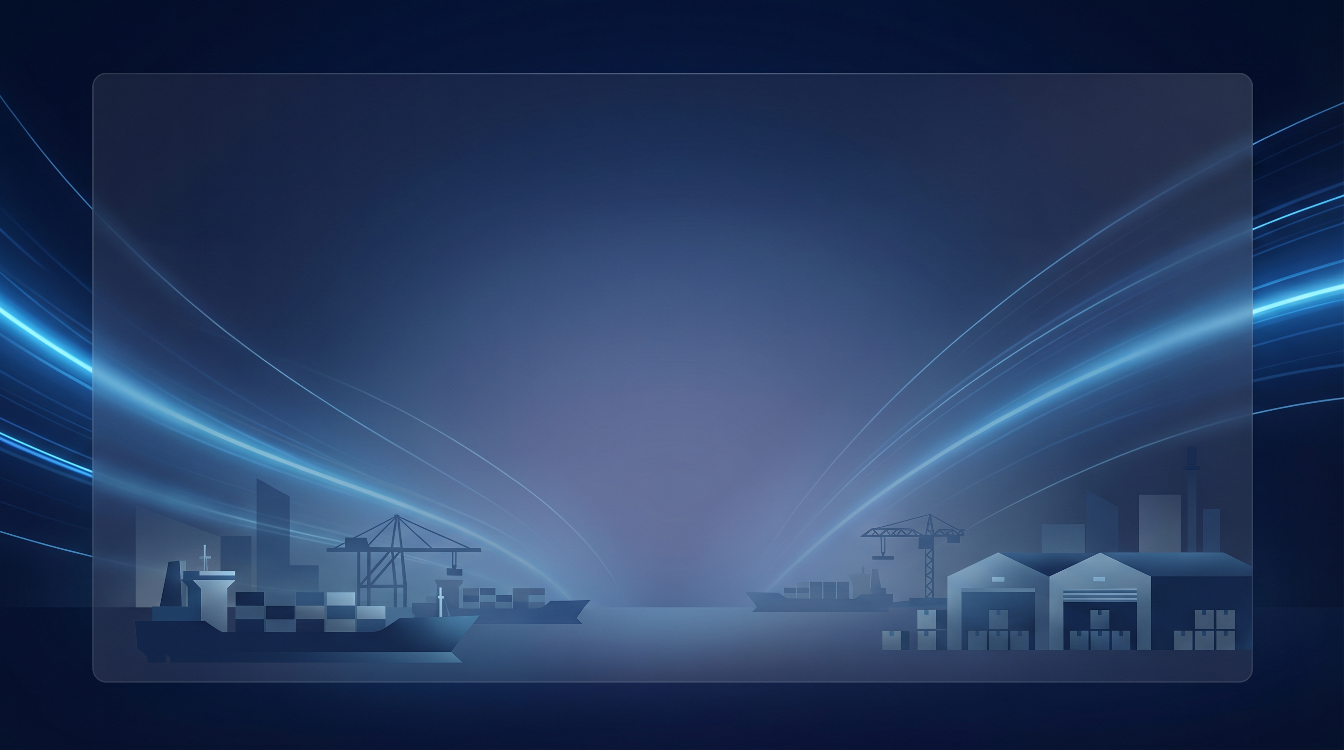 Forward-looking logistics routes background